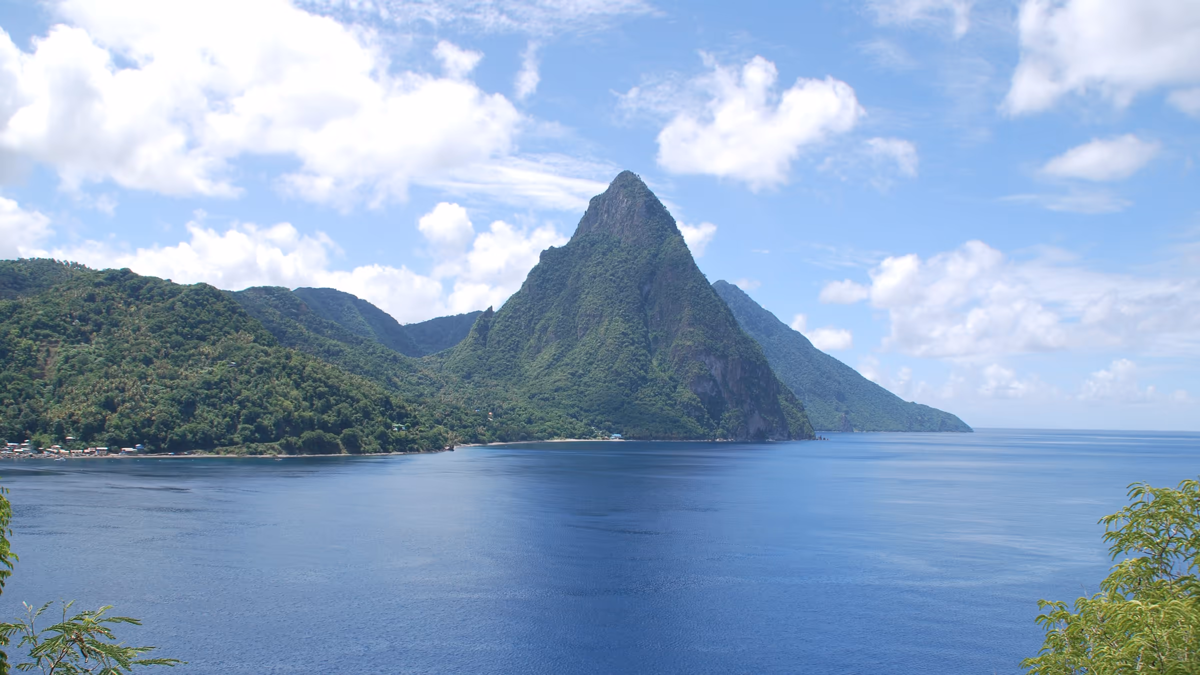 Signature landscape of Saint Lucia.